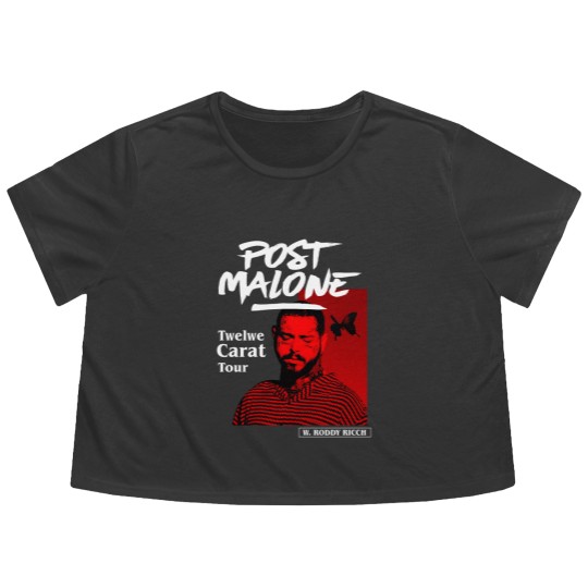 Discover Post Malone Vintage Graphic Flowy Cropped Tees, Post Malone Flowy Cropped Tees, Post Malone Merch, Post Malone Graphic Flowy Cropped Tees