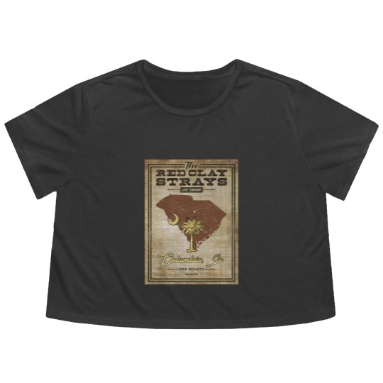 Discover Red Clay Strays Flowy Cropped Tees