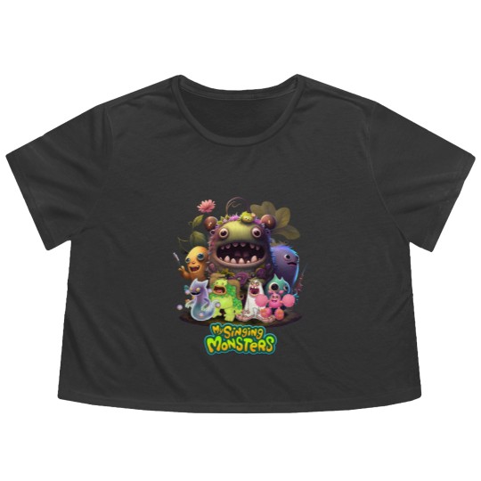 Discover my singing monsters, rare wubbox, my singing monsters monsters, my singing monsters wubbox Flowy Cropped Tees