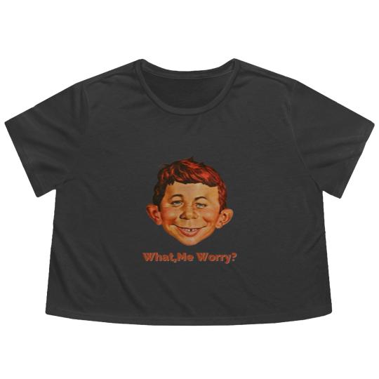 Discover alfred e neuman Flowy Cropped Tees