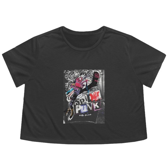 Discover SpiderPunk  Classic - SpiderPunk  Classic Flowy Cropped Tees