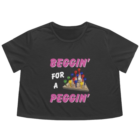 Discover Beggin For A Peggin Flowy Cropped Tees