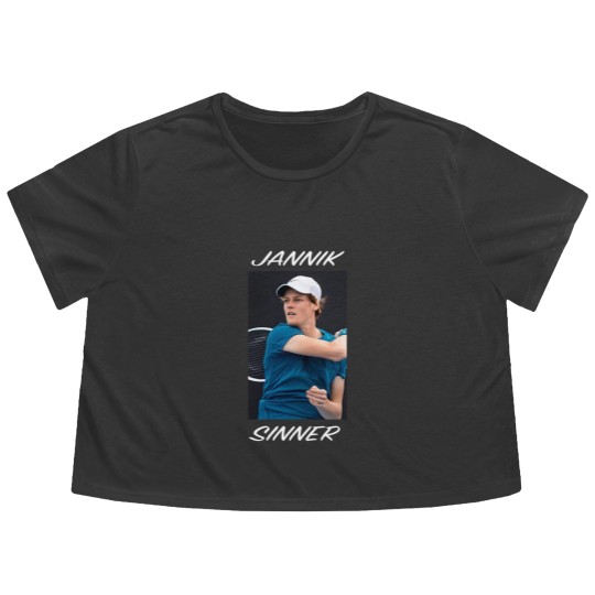 Discover JANNIK SINNER TENNIS Cottonrulz Oversize White Flowy Cropped Tees