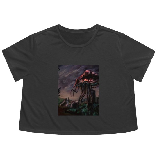 Discover Morrowind - Silt Strider Graphic Flowy Cropped Tees