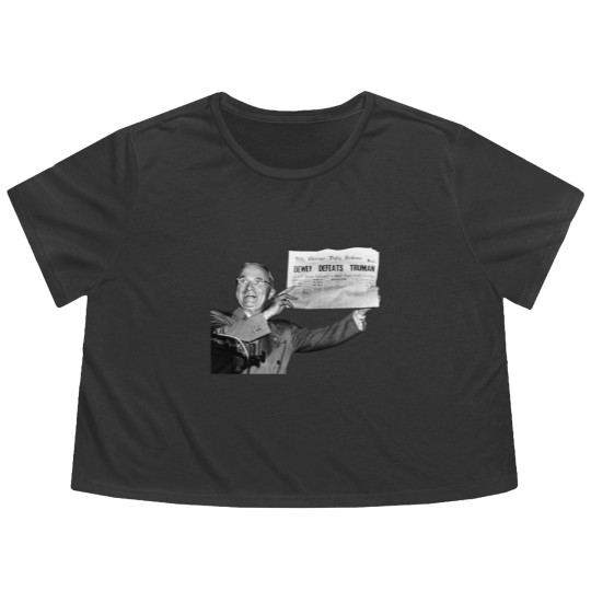 Discover Dewey Defeats Truman Sunflower  1 Flowy Cropped Tees