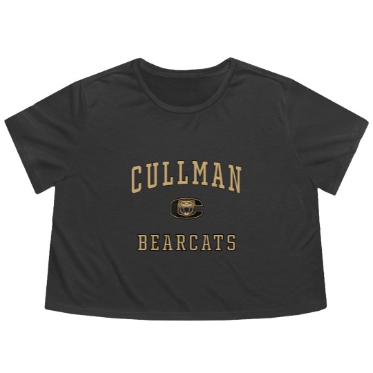 Discover cullman high school bearcats c1 Flowy Cropped Tees
