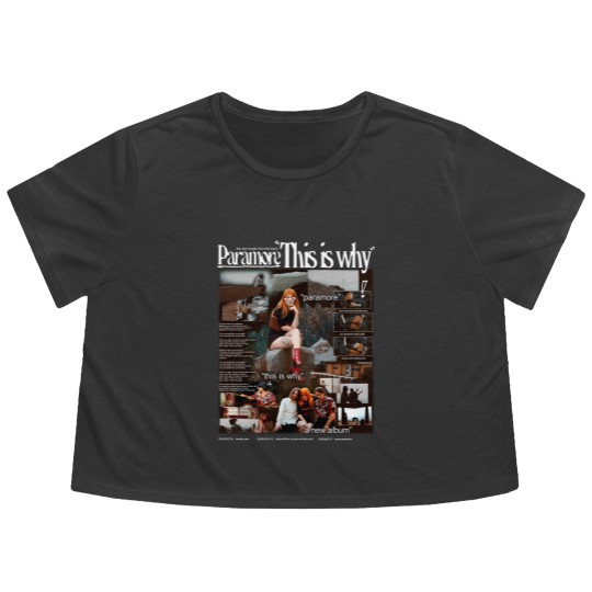 Discover Vintage Paramore Tour 2023 This Is Why Rock Band Flowy Cropped Tees, Paramore Tour Flowy Cropped Tees