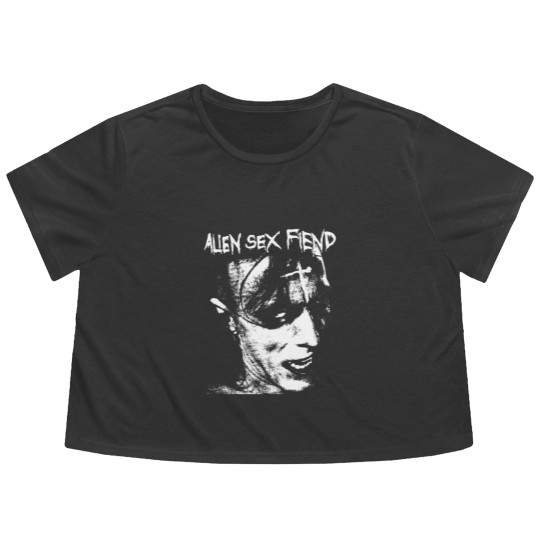 Discover alien fiend Flowy Cropped Tees