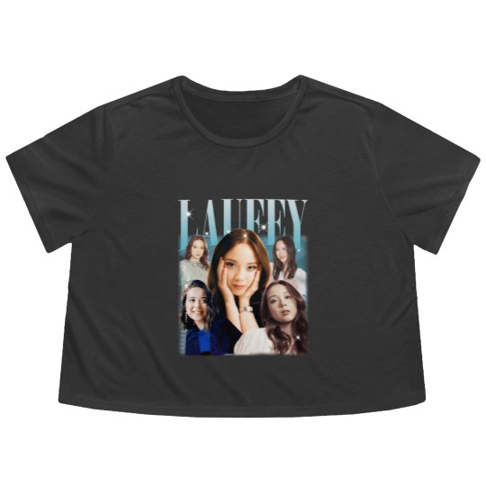 Discover Laufey, Laufey Flowy Cropped Tees, Laufey Flowy Cropped Tees, Laufey Musician Singer Tees, Retro Laufey Gift