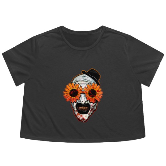 Discover Art The Clown Terrifier 2 Sunflower Sunglasses Horror Flowy Cropped Tees