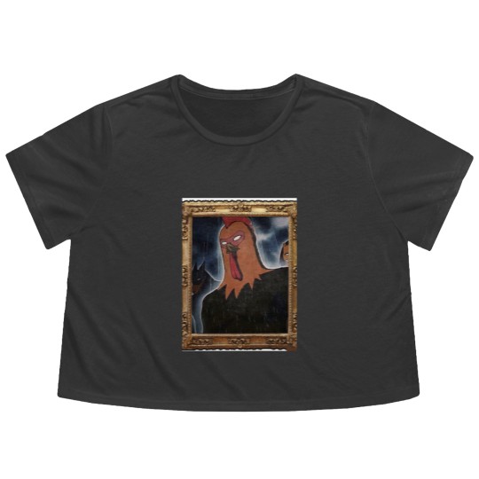 Discover Lostreak Chicken Graphic Flowy Cropped Tees