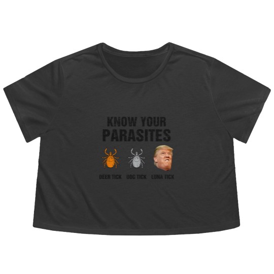 Discover Know Your Parasites Deer Tick Dog Tick Luna Tick Flowy Cropped Tees