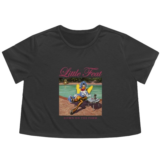 Discover Little Feat Rock Band Lowell George Formed Then Disbanded Upon His Death  Retro Wave Flowy Cropped Tees