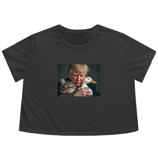 Discover Pets for Trump Flowy Cropped Tees - Protect Our Pets - Save Our Pets - Pets For Trump - Flowy Cropped Tees