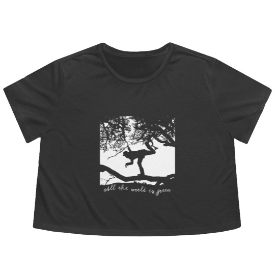 Discover Tom Waits - All the World is Green (1) Flowy Cropped Tees