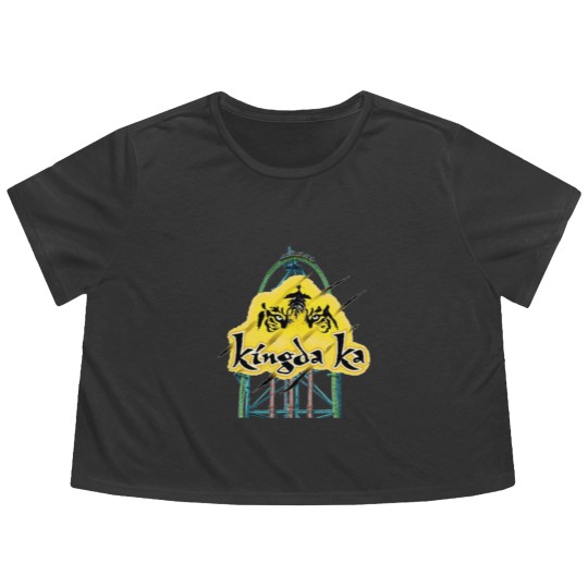 Discover Kingda Ka Six Flags Great Adventure Flowy Cropped Tees