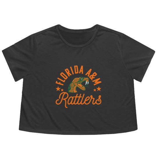 Discover am university famu logo Stickers Flowy Cropped Tees