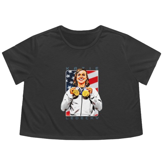 Discover Katie Ledecky The Hero - Athlete - Flowy Cropped Tees