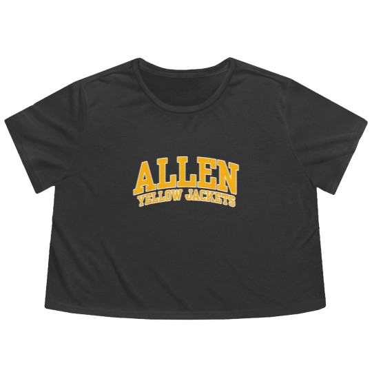 Discover Allen University Yellow Jackets 01 Flowy Cropped Tees