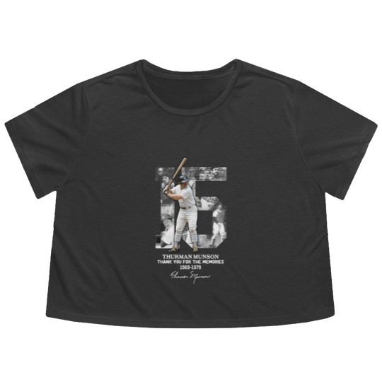Discover Thurman Munson Thank You 1969 1979 | Essential Flowy Cropped Tees