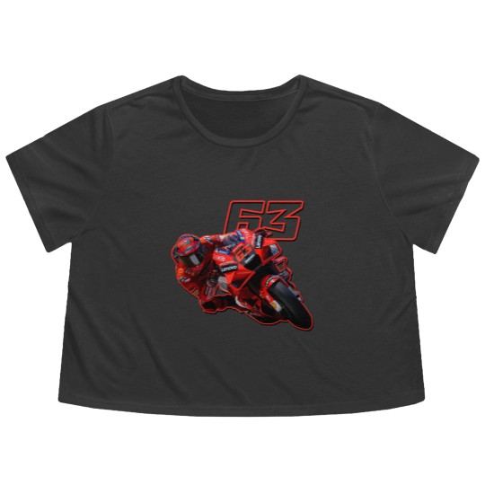 Discover FRANCESCO BAGNAIA (2) francesco bagnaia Flowy Cropped Tees