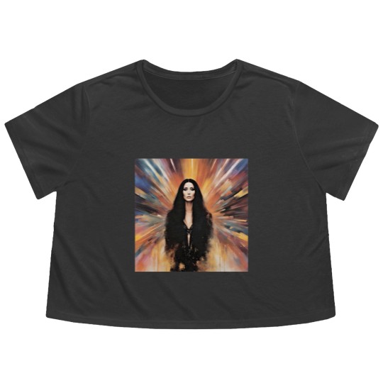 Discover Stay with Cher Flowy Cropped Tees
