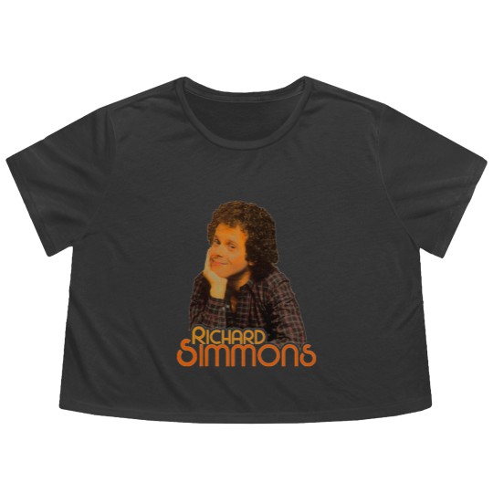 Discover Young Richard Simmons Flowy Cropped Tees