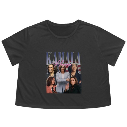 Discover KAMALA HARRIS Flowy Cropped Tees | Kamala Harris Homage Flowy Cropped Tees
