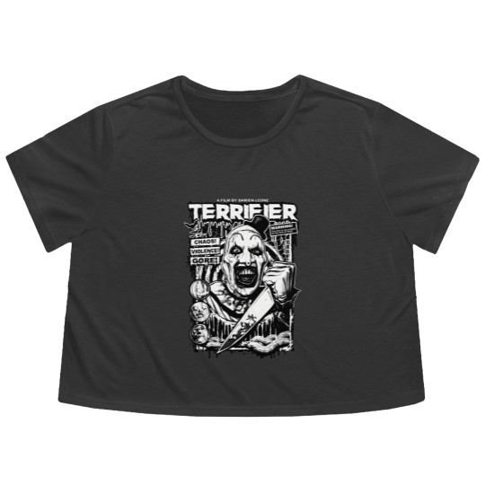 Discover Terrifier A Damien Leon Film Flowy Cropped Tees