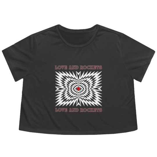Discover Love and Rockets Flowy Cropped Tees