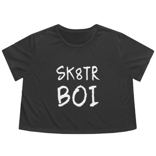 Discover Mens Skater Boi Sk8tr Boy  for Skateboard Riders Flowy Cropped Tees