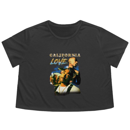 Discover California Love 2Pac Vintage Style Flowy Cropped Tees