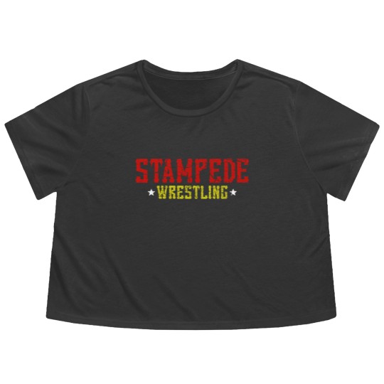 Discover STAMPEDE Wrestling Premium Flowy Cropped Tees