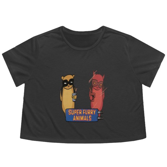 Discover Super Furry Animals Flowy Cropped Tees