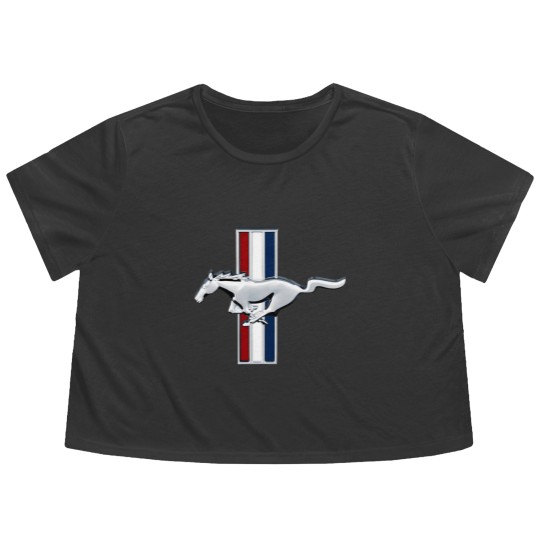 Discover Mustang Fastback Flowy Cropped Tees