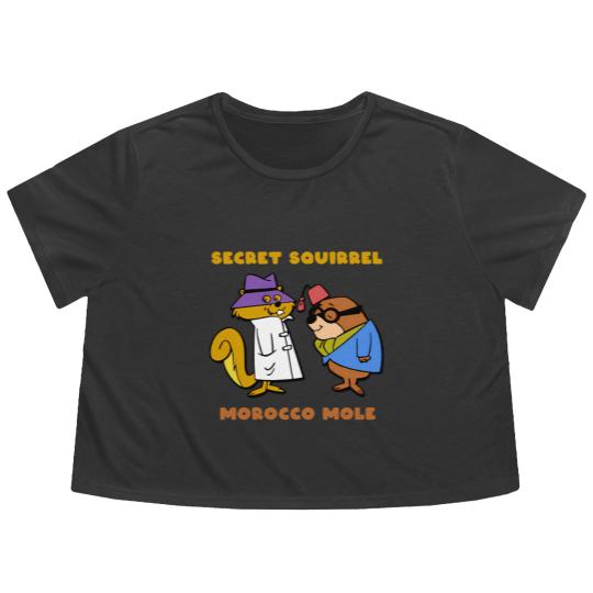 Discover Secret Squirrel and Morocco Mole Flowy Cropped Tees