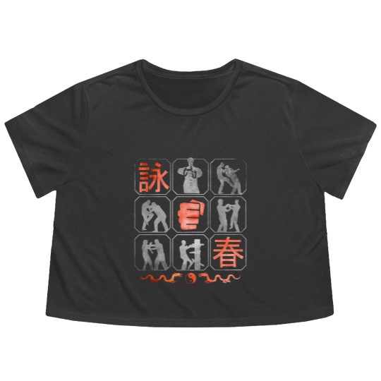 Discover Wing Chun Lifestyle, Kung Fu, kungfu Flowy Cropped Tees