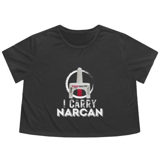 Discover I carry narcan Flowy Cropped Tees