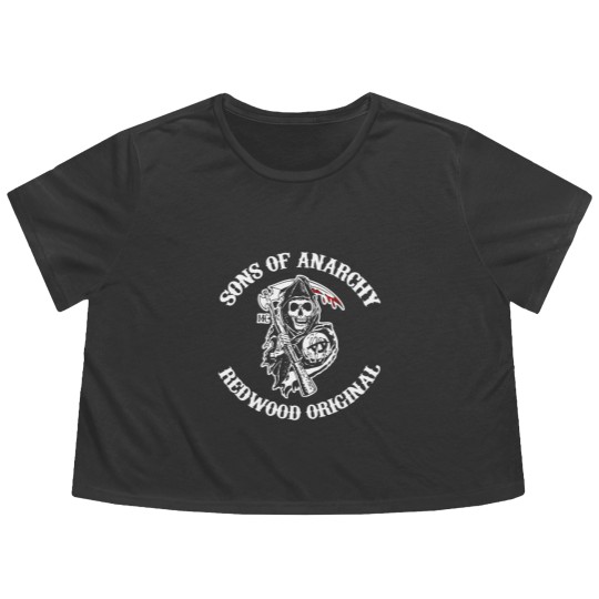 Discover Sons of Anarchy MC  Sons of Anarchy MC Flowy Cropped Tees