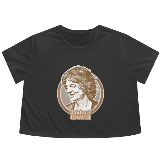 Discover Rodney Crowell //// Retro Fan Art Design - Rodney Crowell - Flowy Cropped Tees