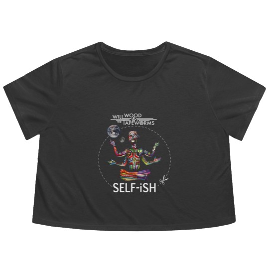 Discover Selfish Self-ish Will Wood Flowy Cropped Tees