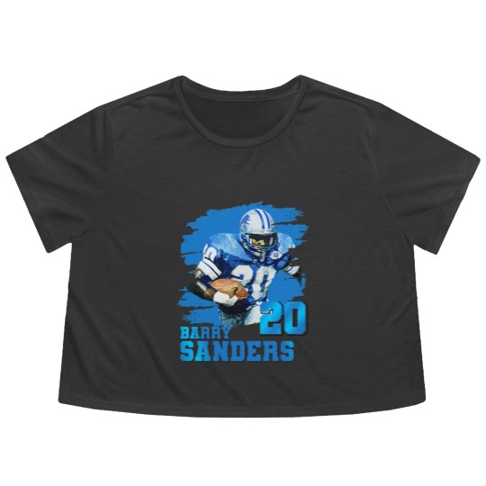 Discover Barry Sanders Flowy Cropped Tees Flowy Cropped Tees