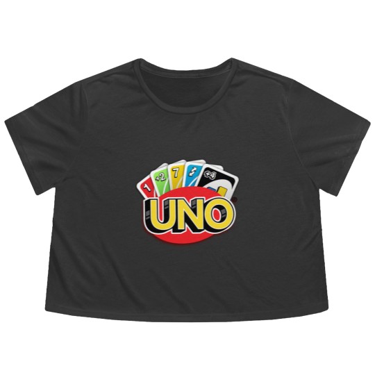 Discover UNO Game Card Flowy Cropped Tees
