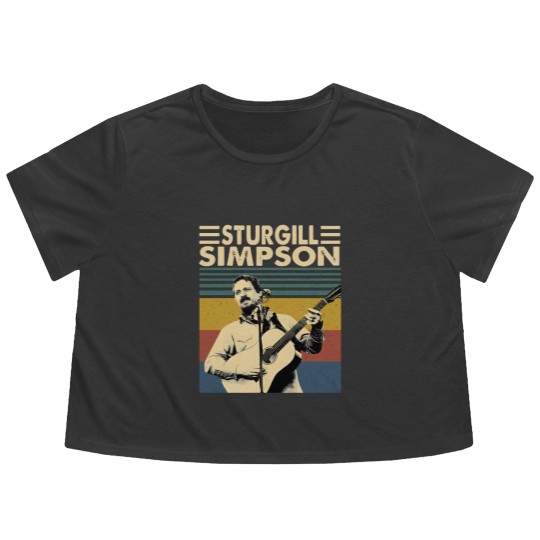 Discover Sturgill Simpson Retro Vintage Unisex Flowy Cropped Tees, Sturgill Simpson Music Flowy Cropped Tees