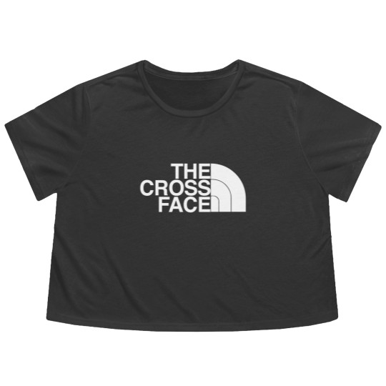 Discover the cross face wrestling Flowy Cropped Tees