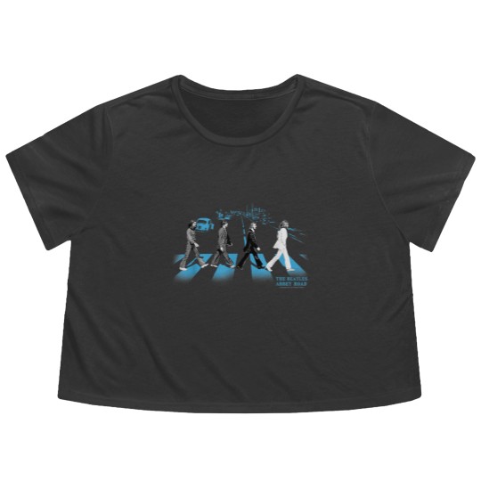 Discover Abbey Road street blues Flowy Cropped Tees