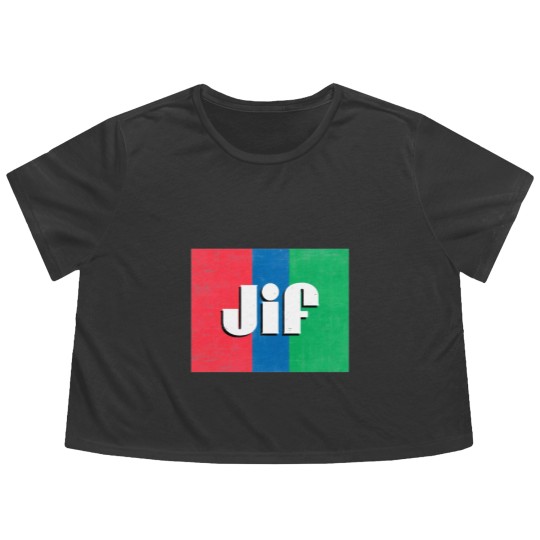 Discover Jif Peanut Butter Flowy Cropped Tees