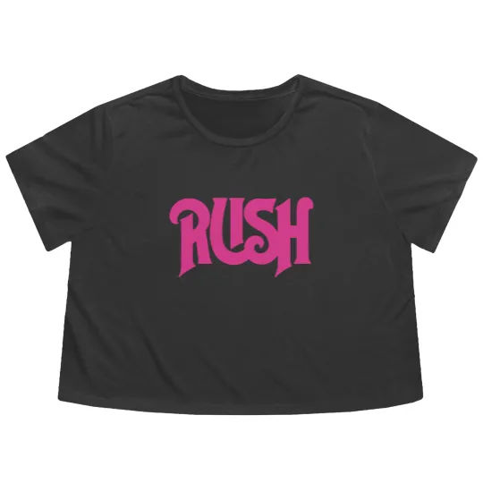 Discover rush, rush logo, rush merch, rush band, rush rock band, rush officials Flowy Cropped Tees