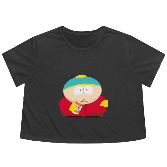 Discover SouthPark Cartman Flowy Cropped Tees