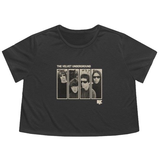 Discover The Velvet Underground Original Velvet Underground Flowy Cropped Tees